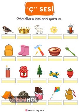 “Ç” SESİ GÖRSEL DİKTE