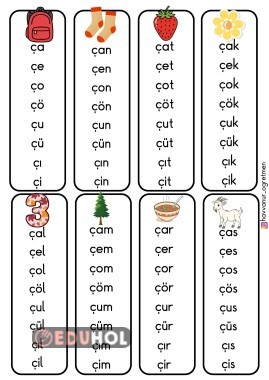 “Ç” SESİ HECE OKUMA ÇALIŞMASI