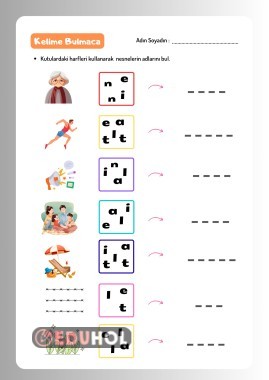 NESNELERİN İSMİNİ BULMA ETKİNLİĞİ