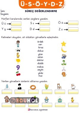 ÜSÖYDZ HARF GRUBU GENEL TEKRAR ETKİNLİĞİ
