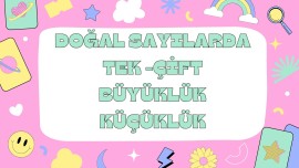 DOĞAL SAYILARDA  TEK ÇİFT