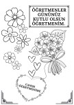 Öğretmenler günü boyama etkinliği