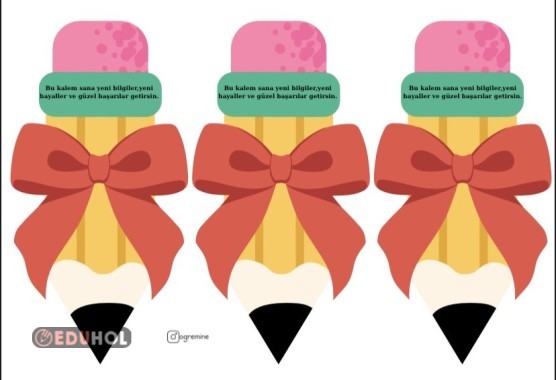 YARIYIL KALEM HEDİYELİK ŞABLON