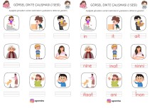 İ SESİ GÖRSEL DİKTE ÇALIŞMASI VE CEVAP ANAHTARI 2 SAYFA