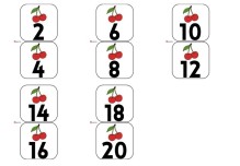 İKİŞER RİTMİK SAYMA PANO ASMALIK (2-20)