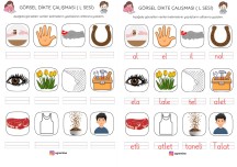 L SESİ GÖRSEL DİKTE ÇALIŞMASI VE CEVAP ANAHTARI 2 SAYFA