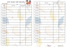 NİSAN AYI KITAP OKUMA TAKİP ÇİZELGESİ