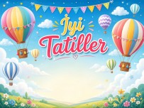 İyi Tatiller Uçan Balonlu Pano
