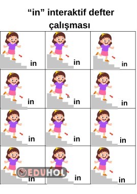in kelimesi defter interaktif çalışmadı
