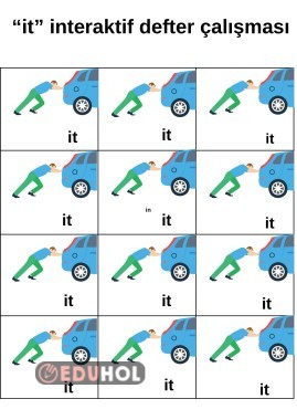 it kelimesi interaktif defter etkinliği