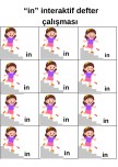 in kelimesi defter interaktif çalışmadı