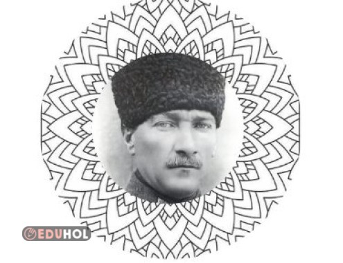 29 EKİM ATATÜRK MANDALA BOYAMA
