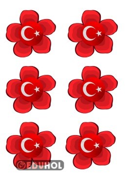 29 EKİM VE 23 NİSAN CAM SÜSLEME GÖRSELLERİ