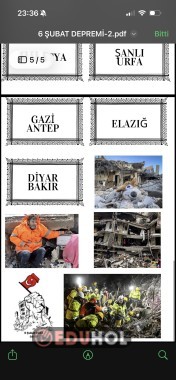 6 ŞUBAT DEPREMİ ANMA ETKİNLİĞİ