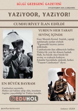 Cumhuriyet Bayramı Gazetesi