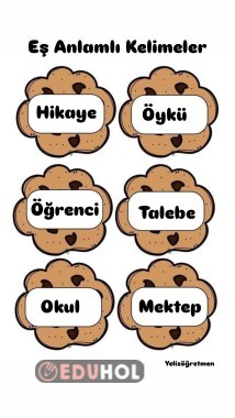 Eş Anlamlı Kelimeler Kurabiye Kavanozu