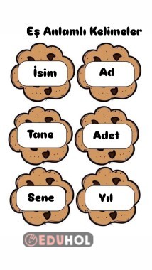 Eş Anlamlı Kelimeler Kurabiye Kavanozu