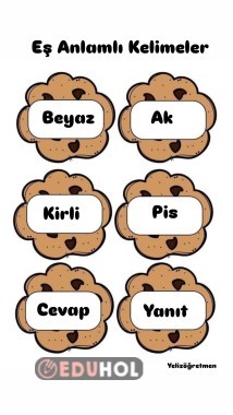 Eş Anlamlı Kelimeler Kurabiye Kavanozu