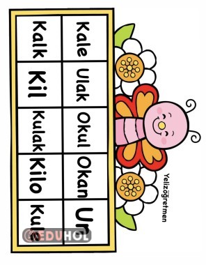 Söylediğim kelimeyi işaretle o-k-u