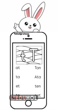 T harfi telefon okuma etkinliği