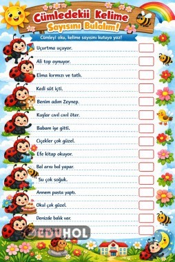 Kelime sayısını bulalım