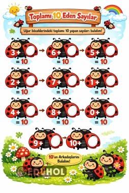 Toplamı 10 eden sayılar