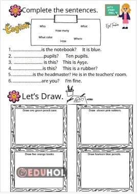 Question words & drawing