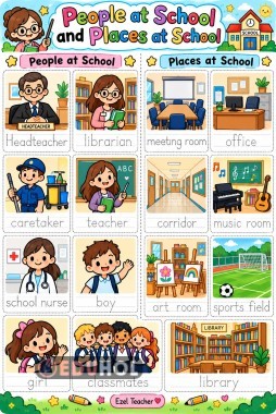 Theme1 people and places at school tracing