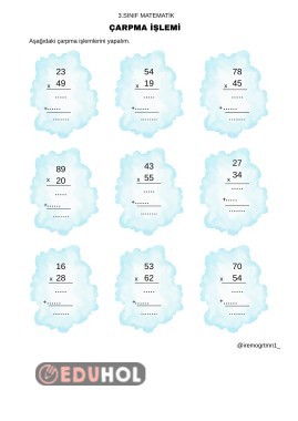 Çarpma İşlemi Alıştırması