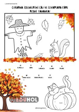 Sonbahar Resmini Çıkarma İşlemi ile Tamamla