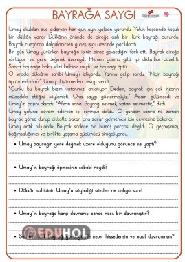 Bayrak Sevgisi Okuduğunu Anlama Metni 2