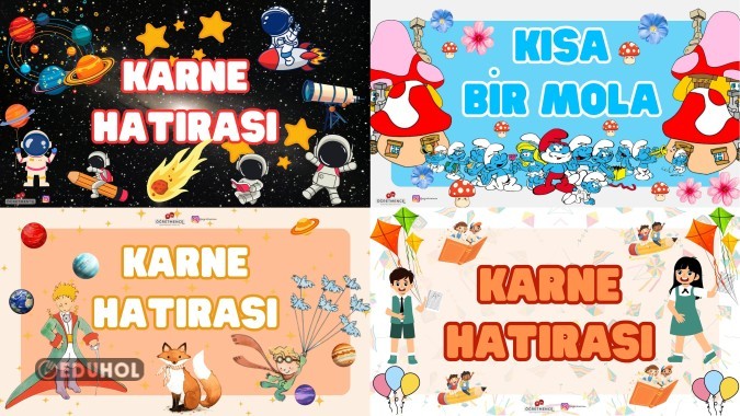 Karne Günü İçin Dijital Pano (4 Farklı Tema)