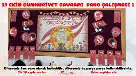 29 Ekim Cumhuriyet Bayramı Pano Çalışması 1