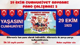 29 Ekim Cumhuriyet Bayramı Pano Çalışması 2