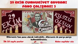 29 Ekim Cumhuriyet Bayramı Pano Çalışması 3
