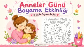 Anneler Günü Boyama Sayfaları