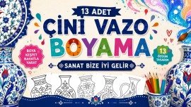 Çini Vazo Boyama ( Sanat Bize İyi Gelir)