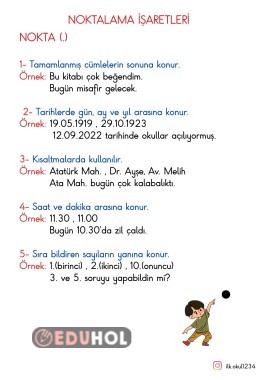 noktama işareti konu anlatımı