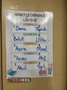 Sınıf Nöbet Listesi