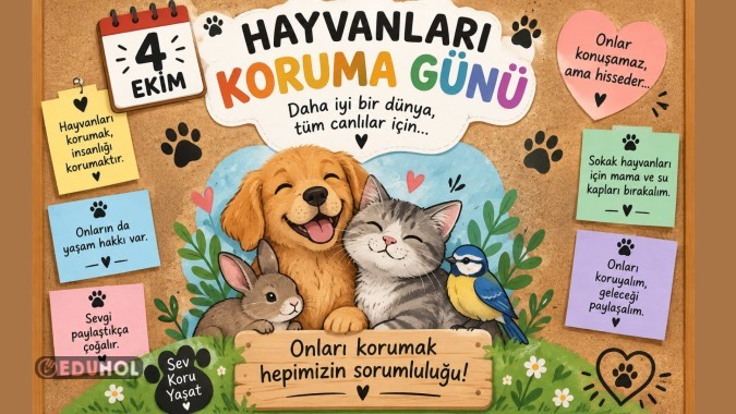4 EKİM HAYVANLARI KORUMA GÜNÜ DİJİTAL PANO