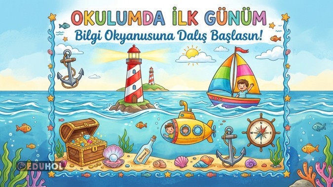 DİJİTAL PANO DENİZ TEMALI 1.SINIF
