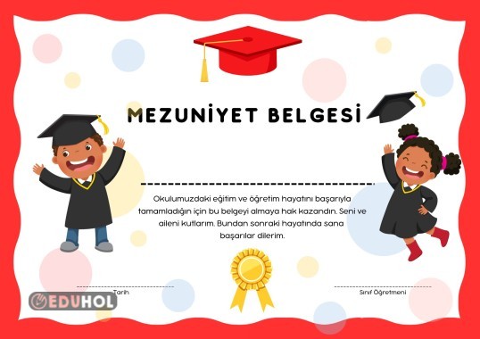 4. SINIF MEZUNİYET BELGESİ