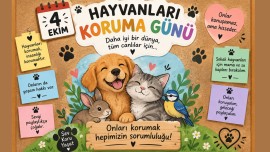 4 EKİM HAYVANLARI KORUMA GÜNÜ DİJİTAL PANO