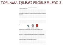 TOPLAMA İŞLEMİ PROBLEMLERİ - 2