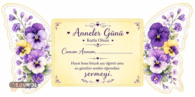 Anneler Günü -Mesaj Kartı🦋