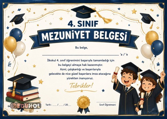 İlkokul Mezuniyet Belgesi