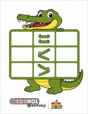 Timsah Sayıları Karşılaştırıyor 🐊