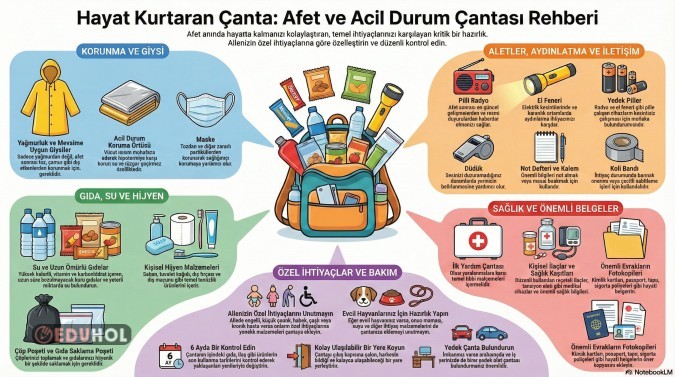 Afet Acil Durum Yatay Poster