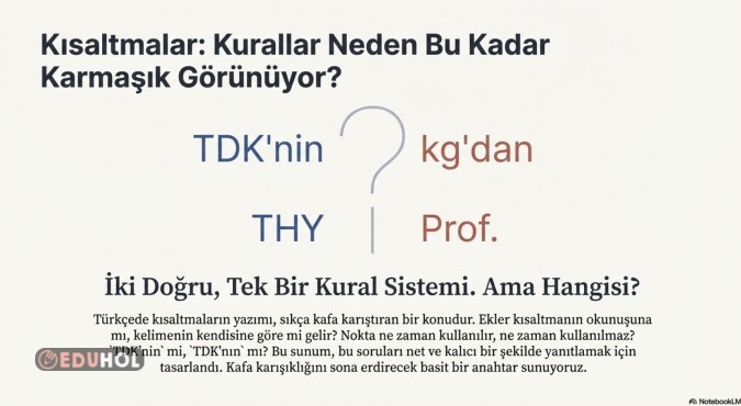 KISALTMALAR SLAYT SUNU