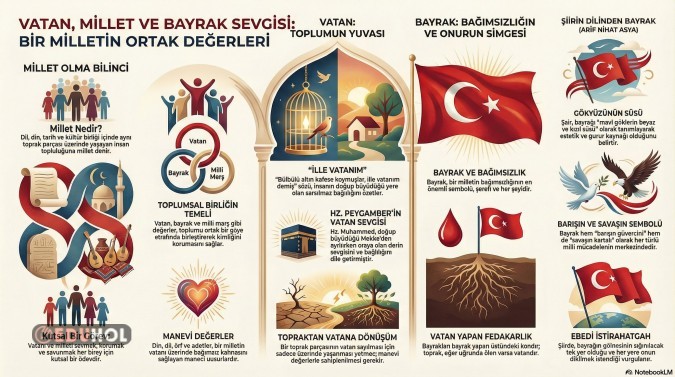 VATAN, MİLLET VE BAYRAK SEVGİSİ POSTER